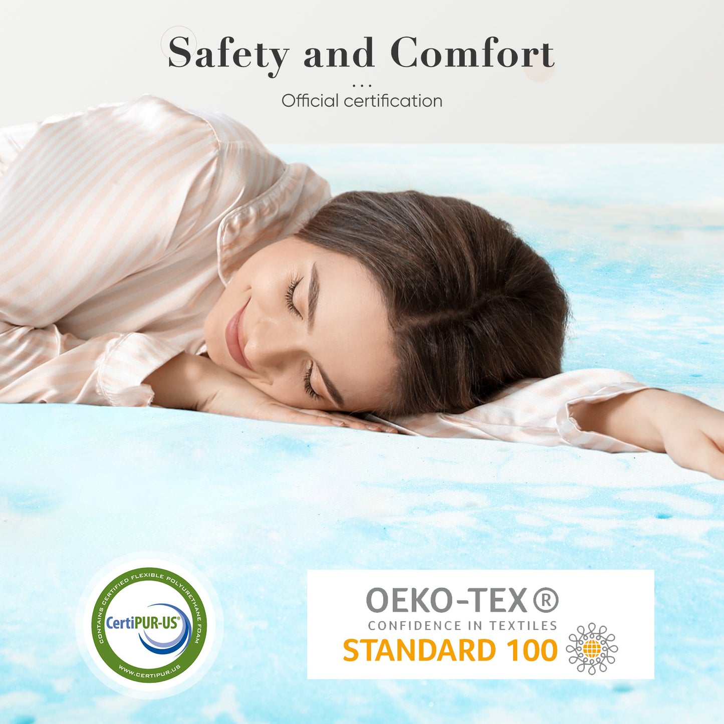 Cooling Memory Foam Bed Topper