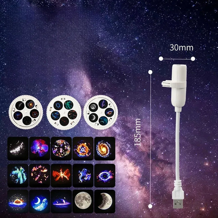 360° Rotating Starry Sky Projection Lamp