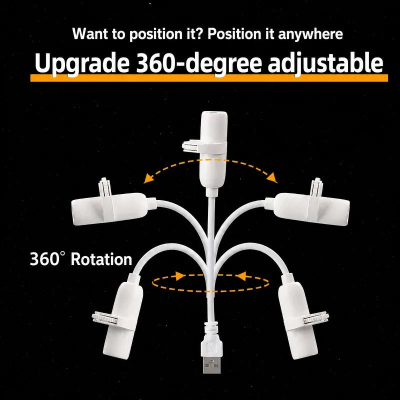 360° Rotating Starry Sky Projection Lamp