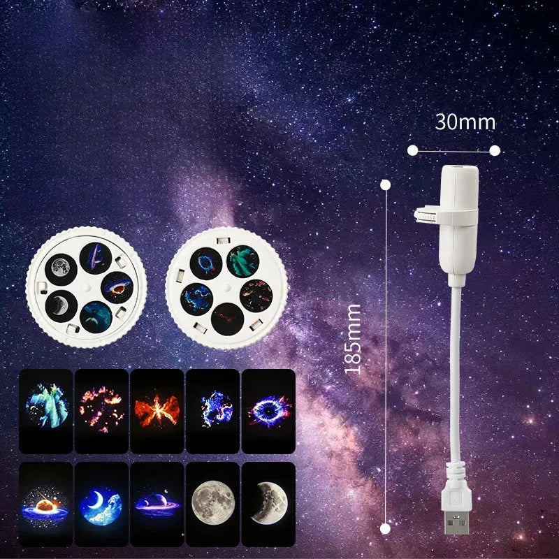 360° Rotating Starry Sky Projection Lamp