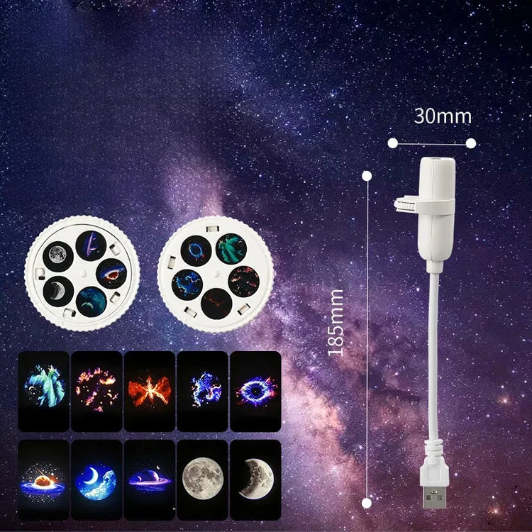 360° Rotating Starry Sky Projection Lamp